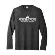 Port & Company Tri-Blend Long Sleeve T-shirt (Black Heather)